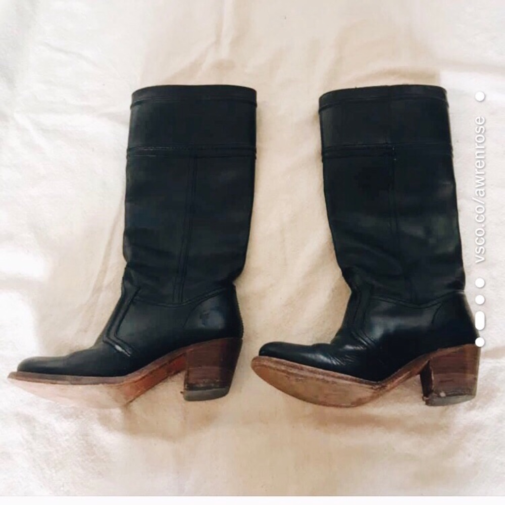 Frye boots black leather